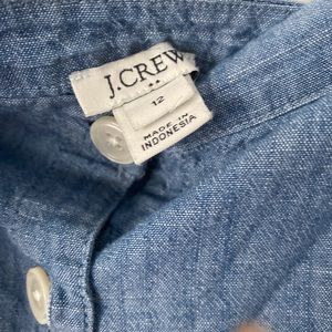 Jcrew size 12 chambray dress